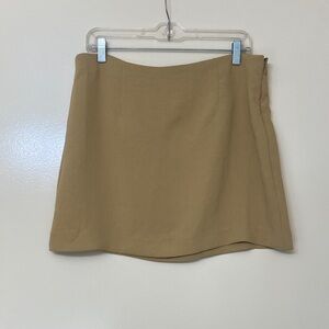Classic Tan Mini Skirt